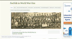 Desktop Screenshot of norfolkinworldwar1.org
